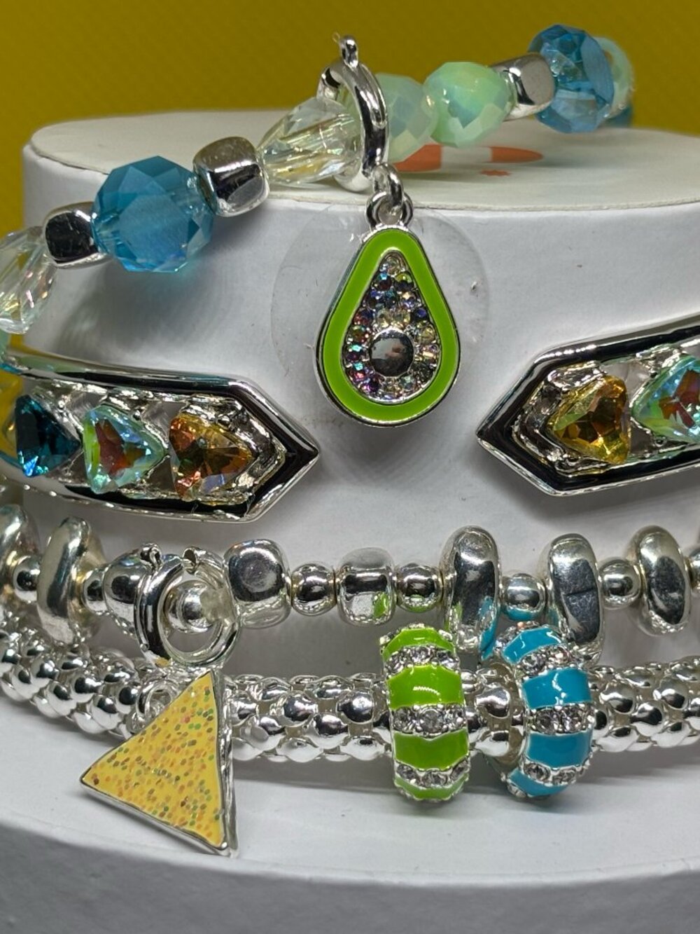 Bomb Party "You're The Chip To My Guac" 4 Bracelet Stacks Set RBP6045 MSRP $148